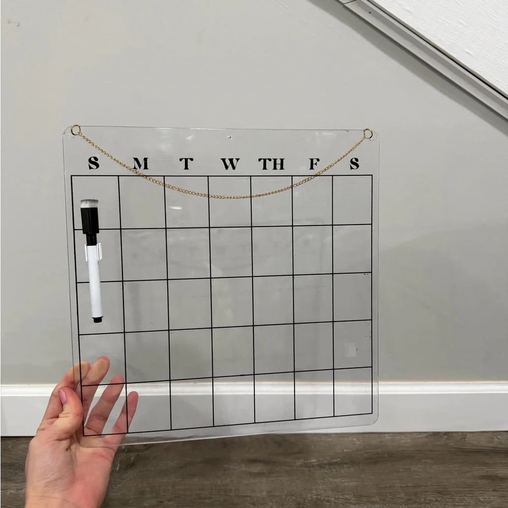 Acrylic Weekly Planner with Marker